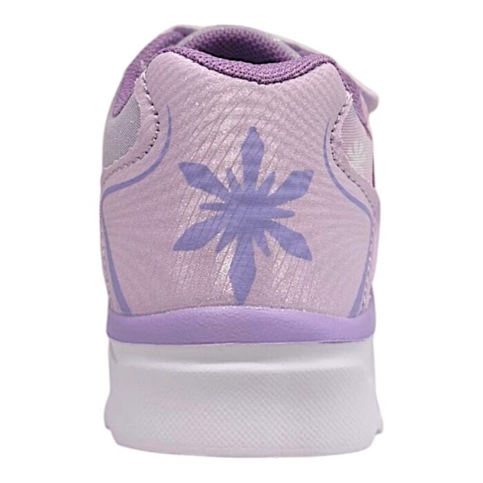 Sneaker sportiva bambina Frozen pink-lilac con doppio strappo e luci - Silver