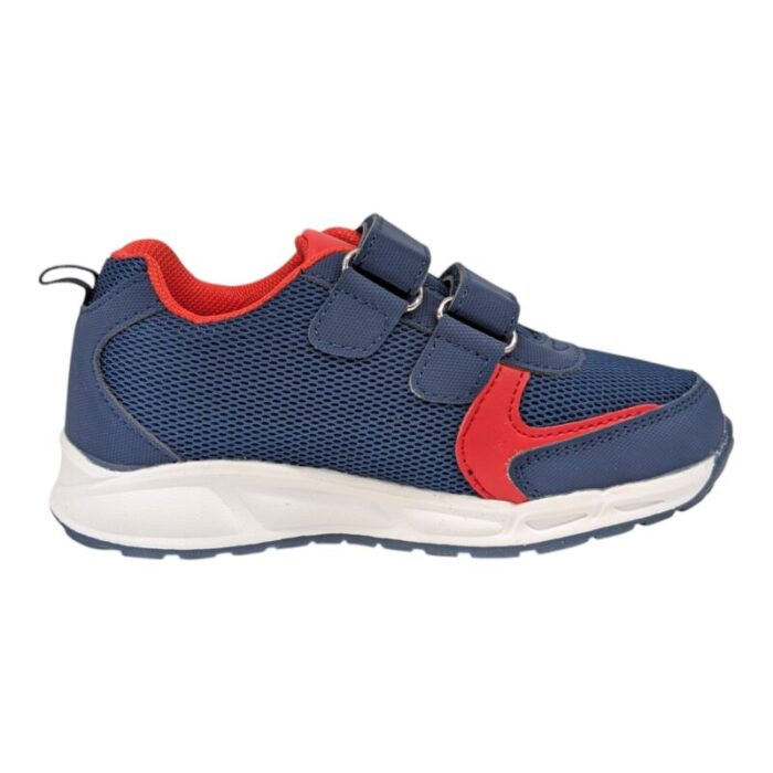 Sneaker sportiva bambino blu-rossa spider-man con doppio strappo e luci - Silver