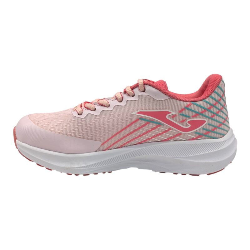 Sneaker sportiva verdeacqua-rosa-fucsia per bambina in tessuto retato e lacci - Joma 3 Sneaker sportiva verdeacqua-rosa-fucsia per bambina in tessuto retato e lacci - Joma - immagine 3