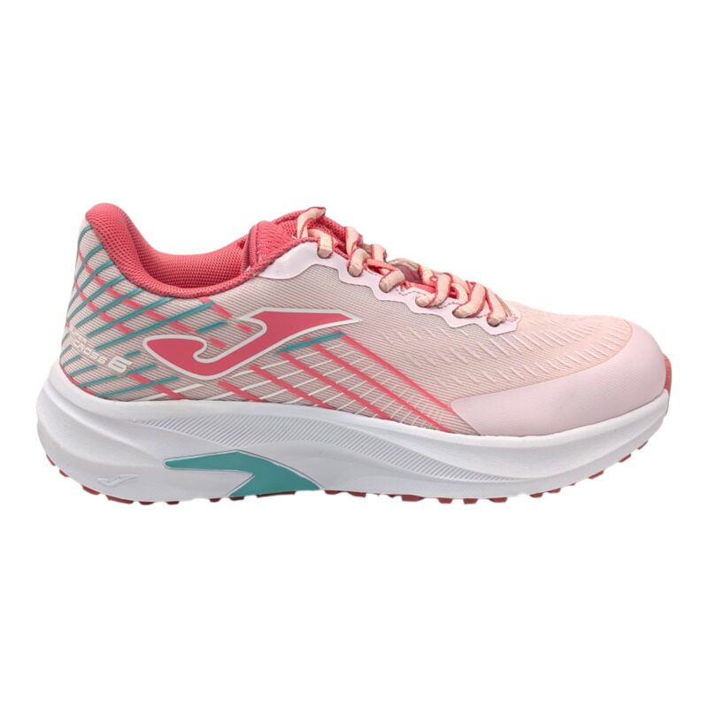 Sneaker sportiva verdeacqua-rosa-fucsia per bambina in tessuto retato e lacci - Joma 2 Sneaker sportiva verdeacqua-rosa-fucsia per bambina in tessuto retato e lacci - Joma - immagine 2