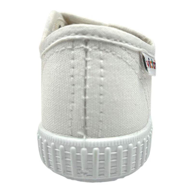 Sneaker sportiva unisex in cotone bianco con due strappi frontali – Victoria 4 Sneaker sportiva unisex in cotone bianco con due strappi frontali – Victoria