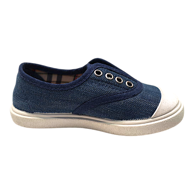 Sneaker unisex color jeans in tela con punta rinforzata e inserti elastici – Grünland 2 Sneaker unisex color jeans in tela con punta rinforzata e inserti elastici – Grünland