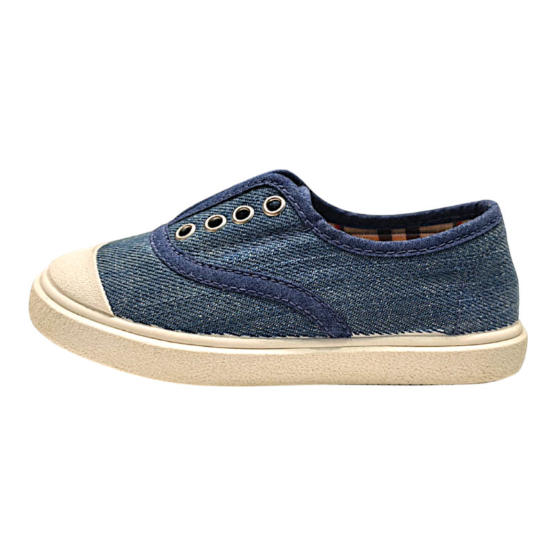 Sneaker unisex color jeans in tela con punta rinforzata e inserti elastici – Grünland 3 Sneaker unisex color jeans in tela con punta rinforzata e inserti elastici – Grünland