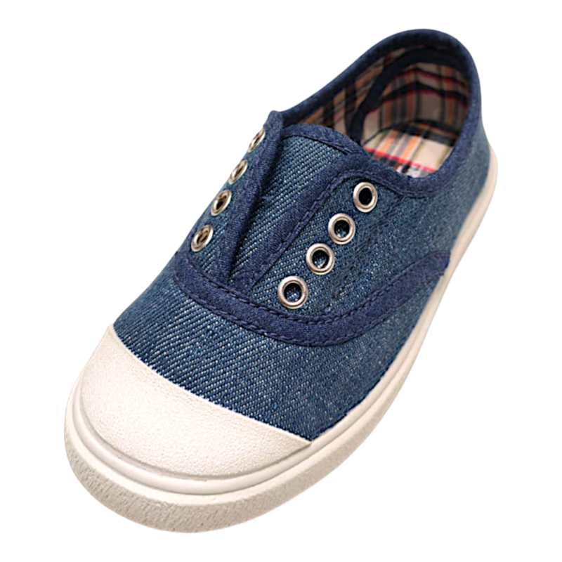 Sneaker unisex color jeans in tela con punta rinforzata e inserti elastici – Grünland 1 Sneaker unisex color jeans in tela con punta rinforzata e inserti elastici – Grünland