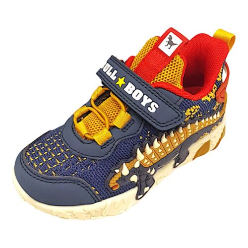 Sneakers Anchilosauro blu con luci per bambino – BULL BOYS