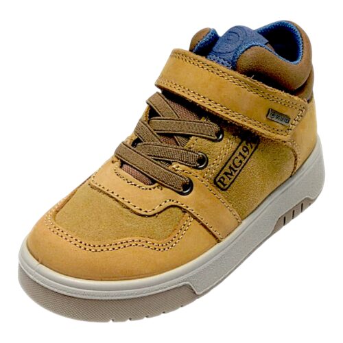 Sneakers alta senape con strappo e lacci elastici - Primigi