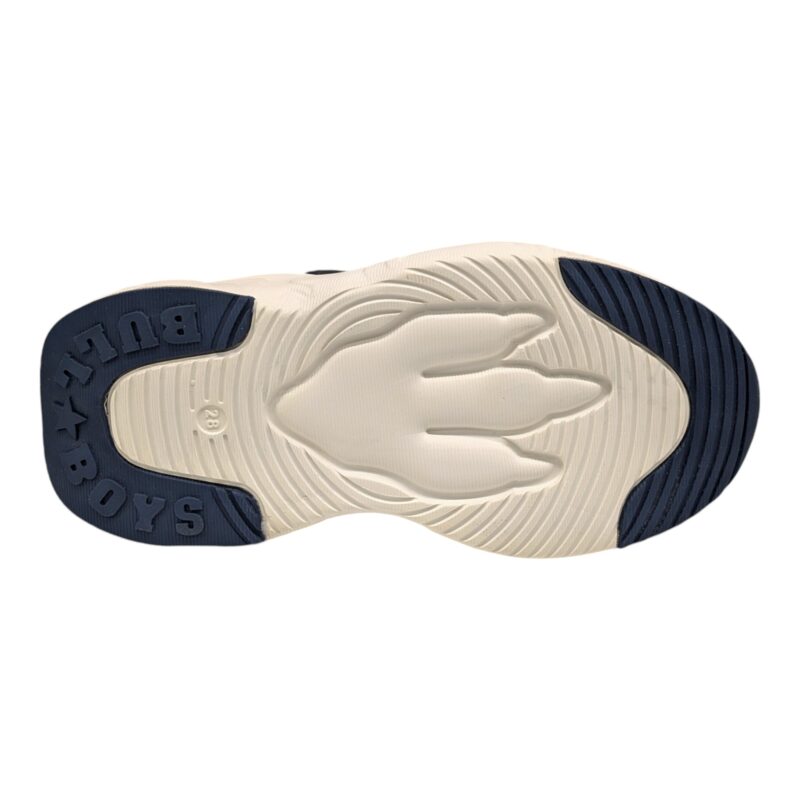 Sneakers alte T-Rex blu e senape con luci per bambino – BULL BOYS