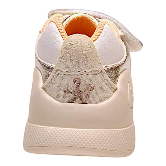 Sneakers bambina bianco-rosa con doppio strappo - Biomecanics