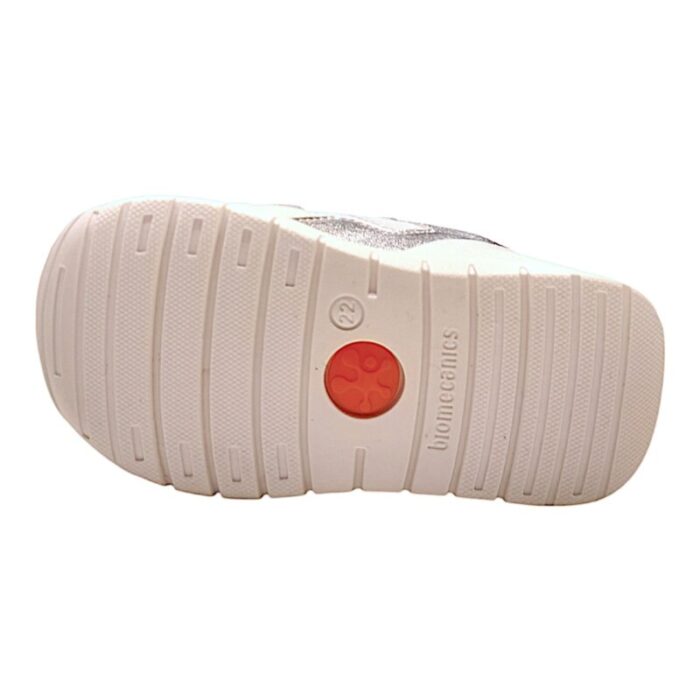 Sneakers bambina bianco-rosa con doppio strappo - Biomecanics