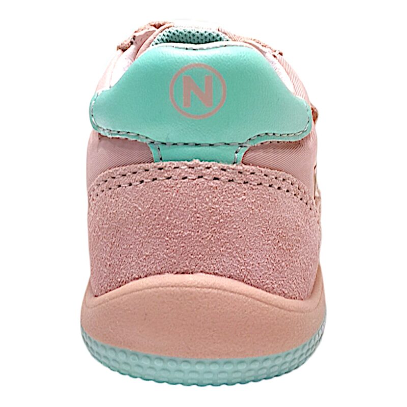 Sneakers bambina cocoon primi passi pink-turquoise con doppio strappo - Naturino