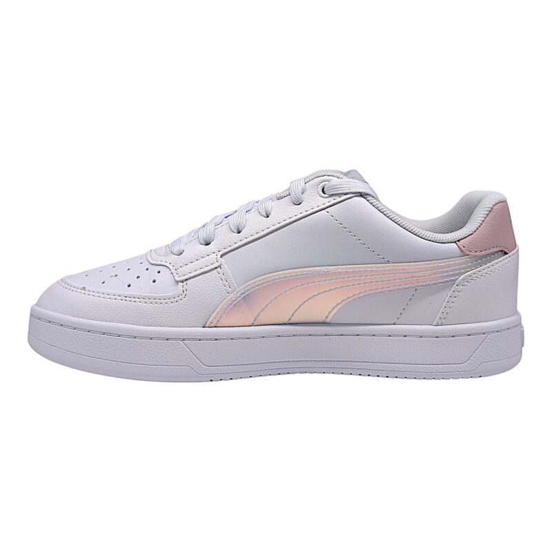 Sneakers bambina in similpelle con lacci elastici holo-white-mist silver (lojacono) - Puma