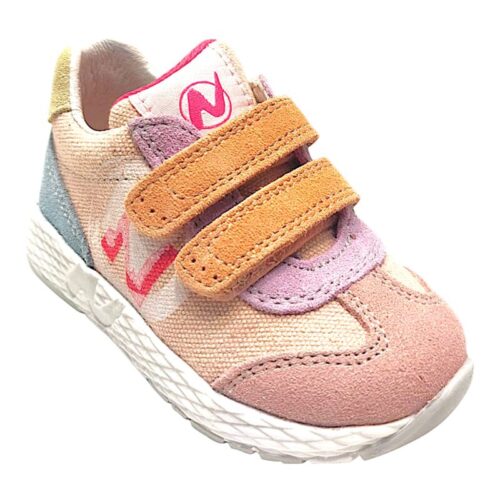 Sneakers bambina pink-light-dream con doppio strappo - Naturino