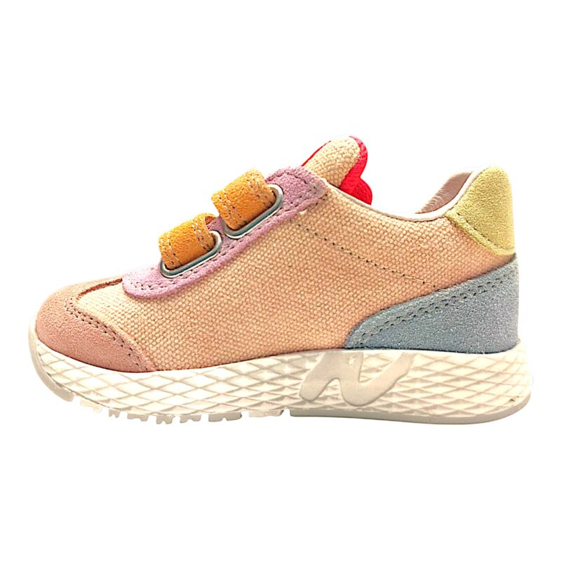 Sneakers bambina pink-light-dream con doppio strappo - Naturino