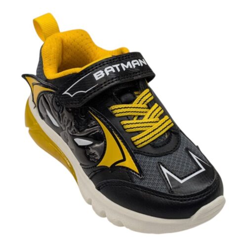 Sneakers bambino Bat-Man black-yellow con strappo, lacci elastici e luci - Geox 6 Sneakers bambino Bat-Man black-yellow con strappo, lacci elastici e luci - Geox