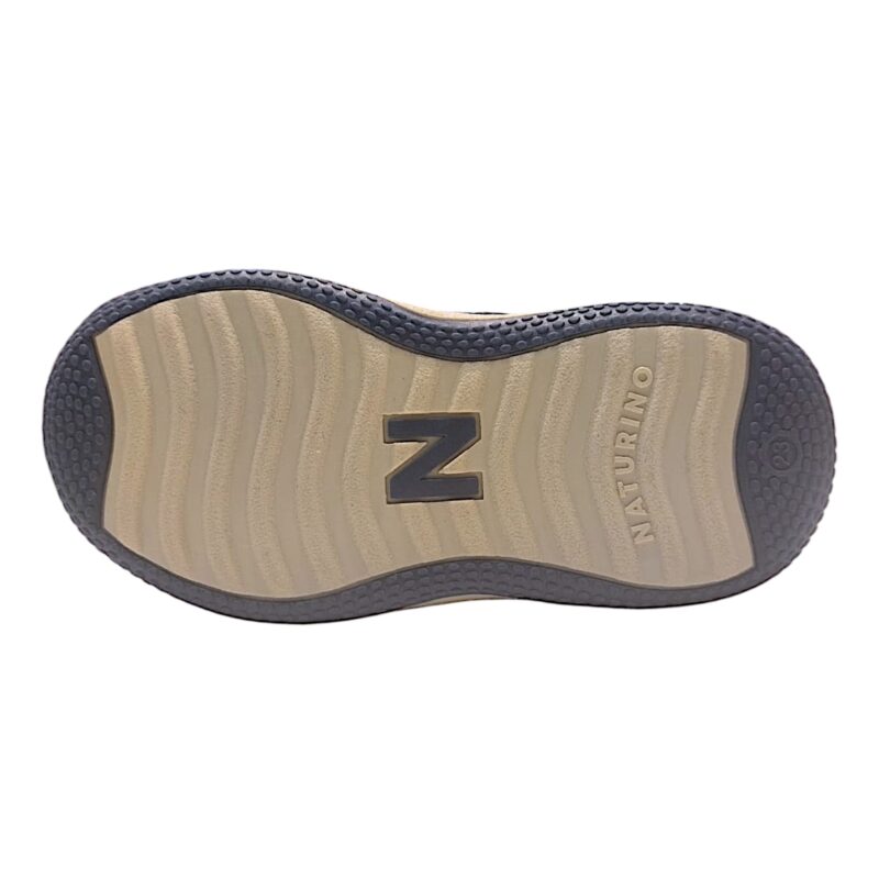 Sneakers bambino cocoon primi passi navy-white-yellow con doppio strappo - Naturino