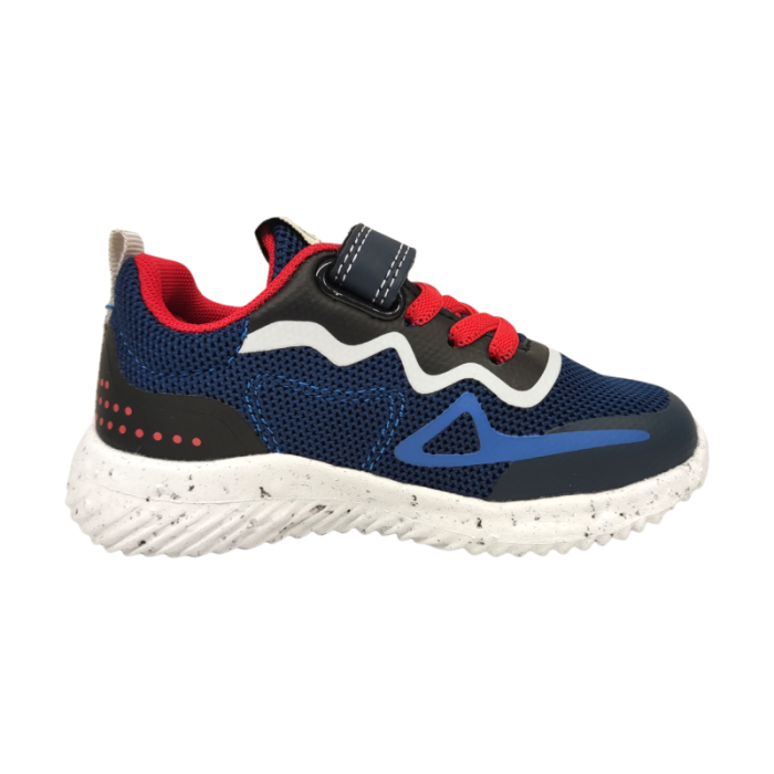 Sneakers bambino in maglia riciclata blu collezione for change - Primigi