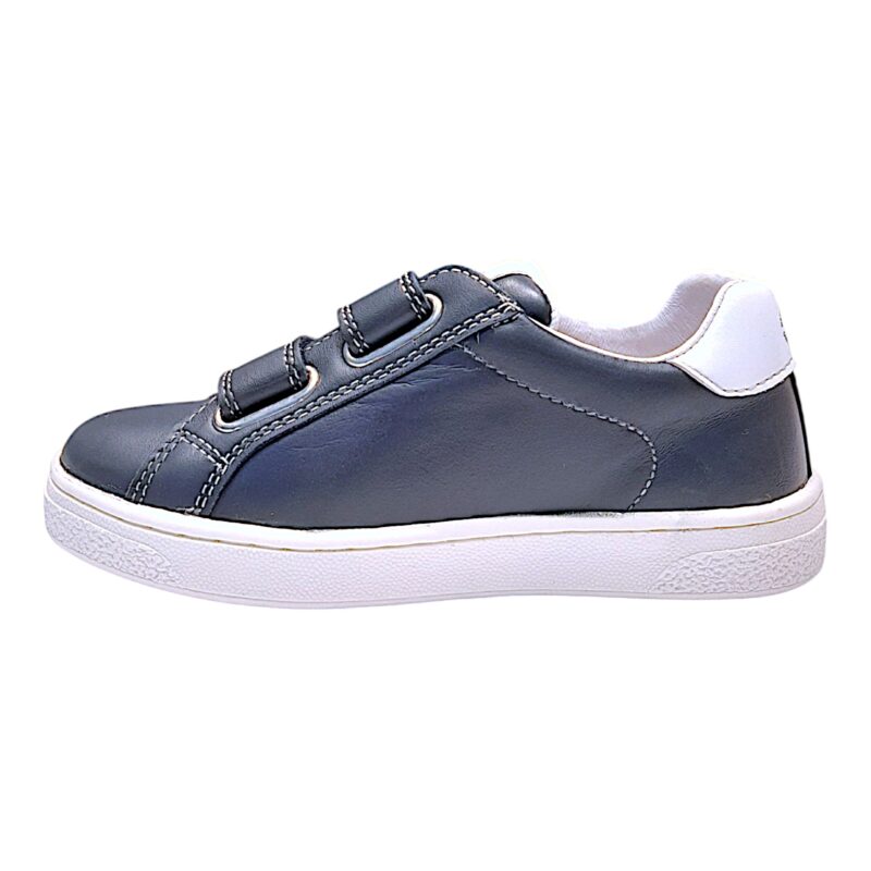 Sneakers bambino navy-white con stella bianca e doppio strappo - Naturino