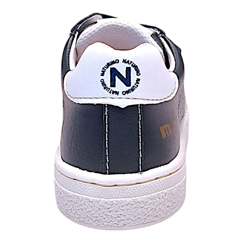 Sneakers bambino navy-white con stella bianca e doppio strappo - Naturino