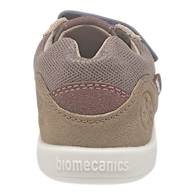 Sneakers barefoot primi passi blu-marrone per bambino con doppio strappo a velcro - Biomecanics 4 Sneakers barefoot primi passi blu-marrone per bambino con doppio strappo a velcro - Biomecanics
