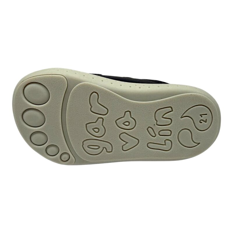 Sneakers barefoot primi passi blu per bambino con triceratopo stilizzato e chiusura con doppio strappo - Garvalín 5 Sneakers barefoot primi passi blu per bambino con triceratopo stilizzato e chiusura con doppio strappo - Garvalín