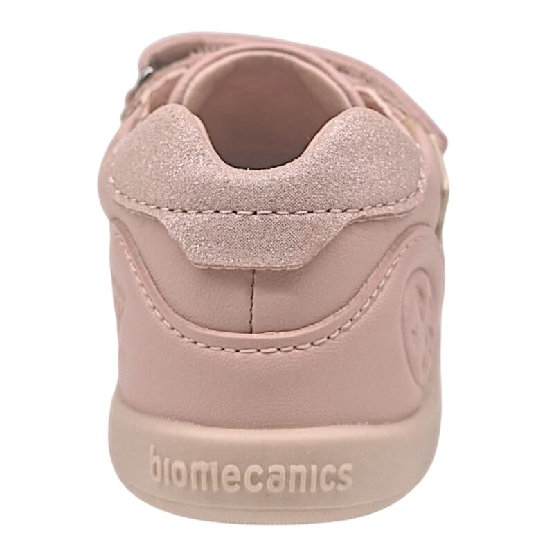 Sneakers barefoot primi passi rosa per bambina con stella cometa oro e due strappi - Biomecanics 4 Sneakers barefoot primi passi rosa per bambina con stella cometa oro e due strappi - Biomecanics