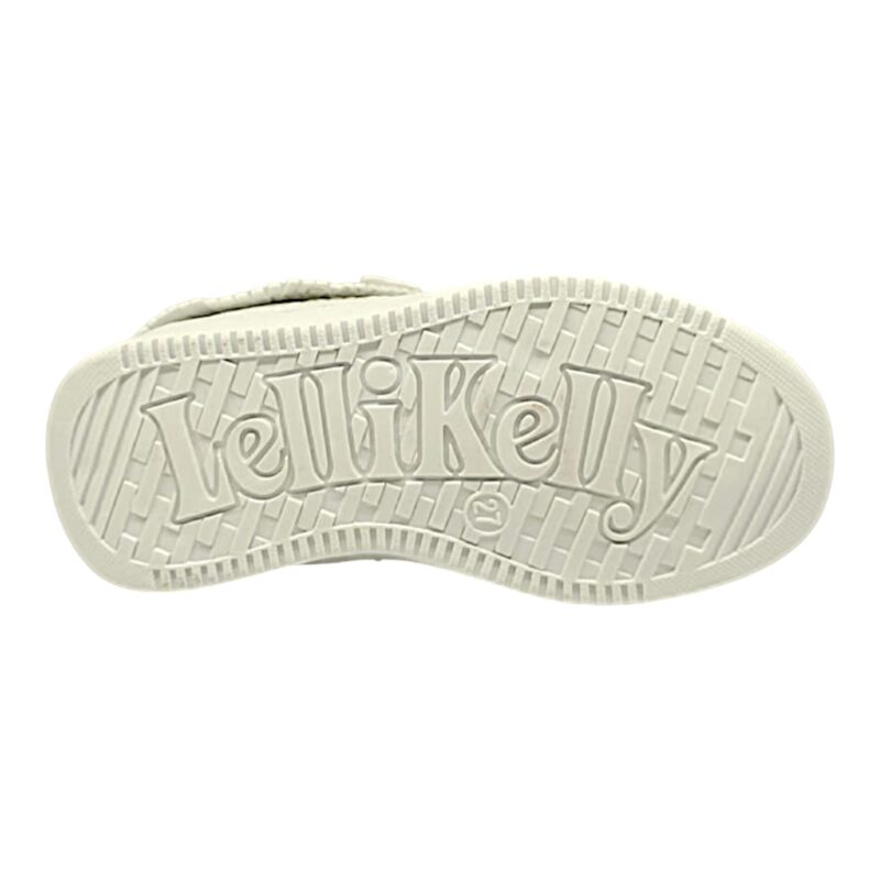 Sneakers bianca per bambina con frangetta macramè per bambina con velcro e lacci elastici – Lelli Kelly 5 Sneakers bianca con frangetta macramè per bambina con velcro e lacci elastici – Lelli Kelly