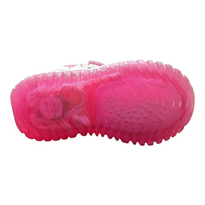 Sneakers bimba primi passi rosa con luci, minnie e doppio strappo - Geox