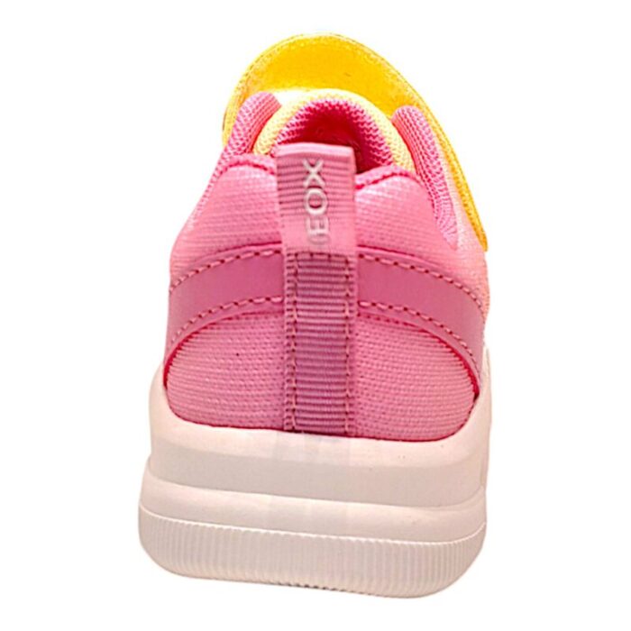 Sneakers bimba-ragazza multicolor arcobaleno pastello con strappo e lacci elastici - Geox