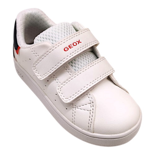 Sneakers bimbo white-blue-red con doppio strappo - Geox 5 Sneakers bimbo white-blue-red con doppio strappo - Geox