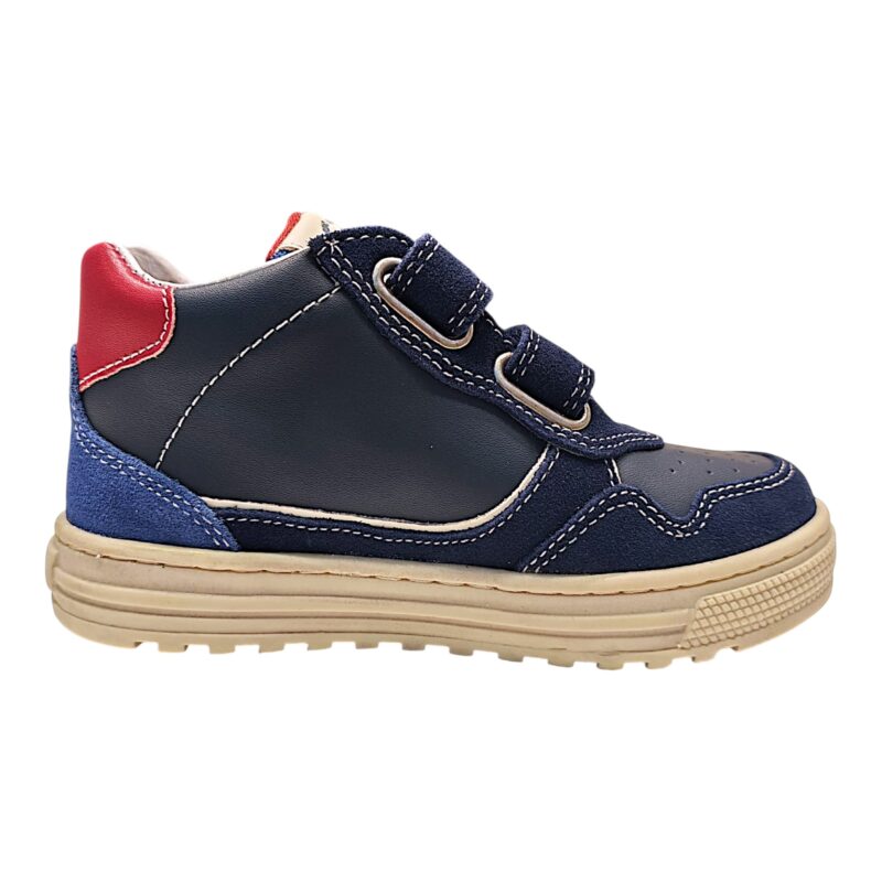 Sneakers blu per bambino con suola bianca, stella laterale bianca e doppio strappo - Naturino 2 Sneakers blu per bambino con suola bianca, stella laterale bianca e doppio strappo - Naturino