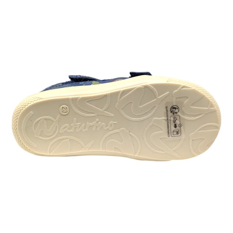 Sneakers cocoon primi passi azure multi rex con doppio strappo - Naturino