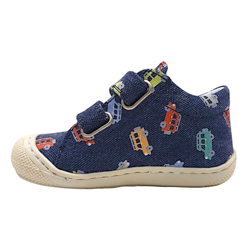 Sneakers cocoon primi passi jeans-multi jeep con doppio strappo - Naturino