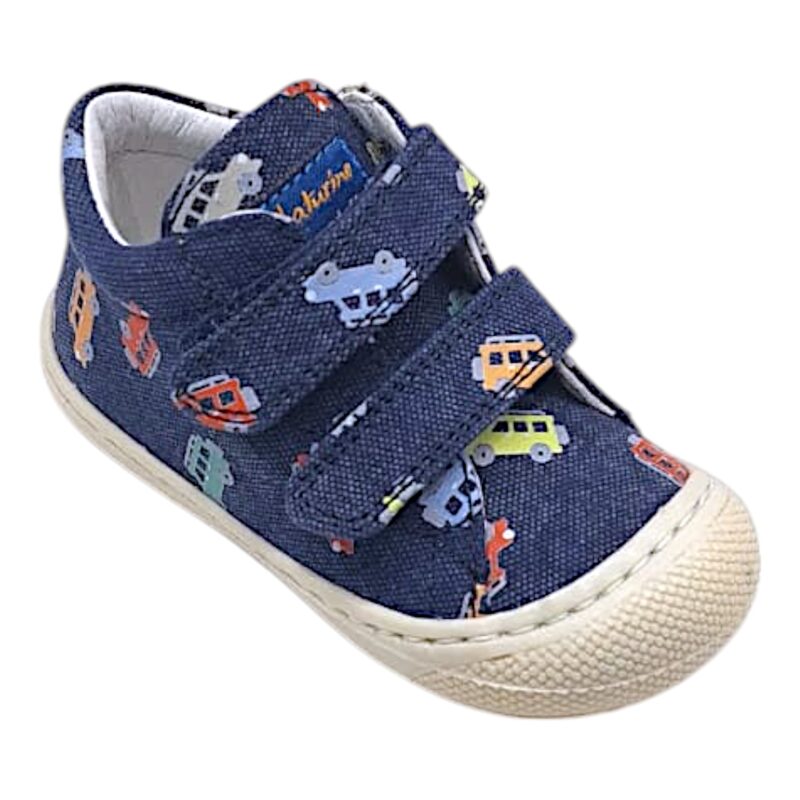 Sneakers cocoon primi passi jeans-multi jeep con doppio strappo - Naturino