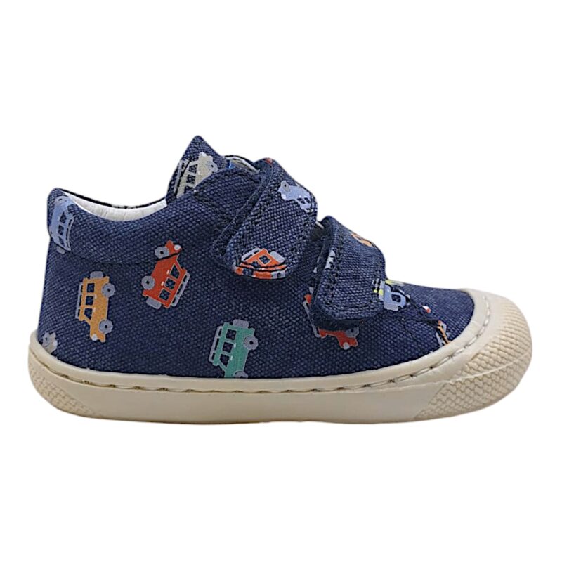 Sneakers cocoon primi passi jeans-multi jeep con doppio strappo - Naturino