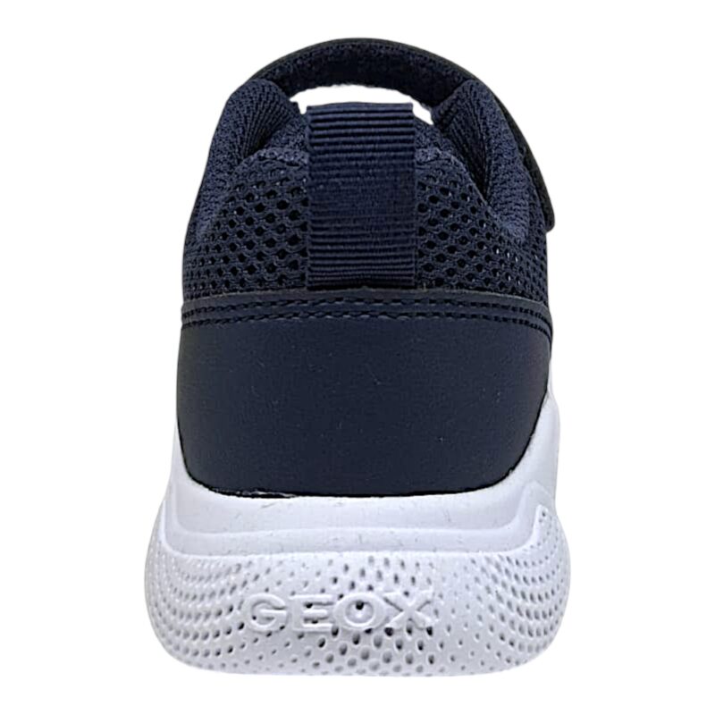 Sneakers ginnica primi passi bambino retata blu con strappo e lacci elastici – Geox 4 Sneakers ginnica primi passi bambino retata blu con strappo e lacci elastici – Geox