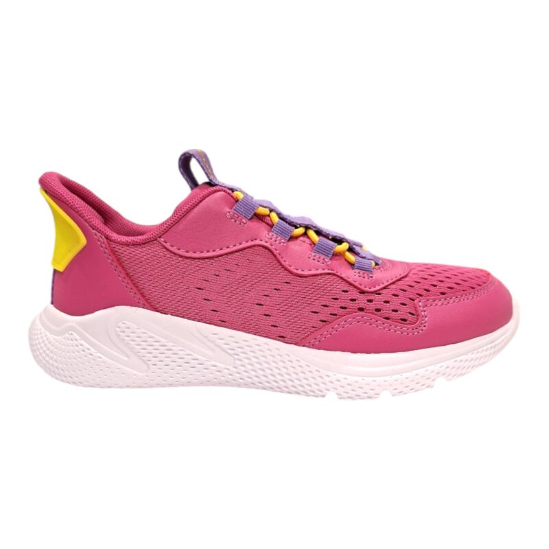 Sneakers ginnica ragazza dark fucsia-viola slip on con lacci elastici - Geox 2 Sneakers ginnica ragazza dark fucsia-viola slip on con lacci elastici - Geox
