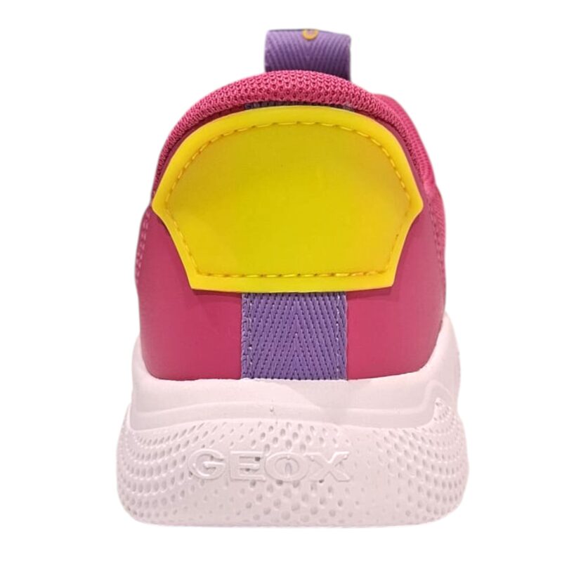 Sneakers ginnica ragazza dark fucsia-viola slip on con lacci elastici - Geox 4 Sneakers ginnica ragazza dark fucsia-viola slip on con lacci elastici - Geox