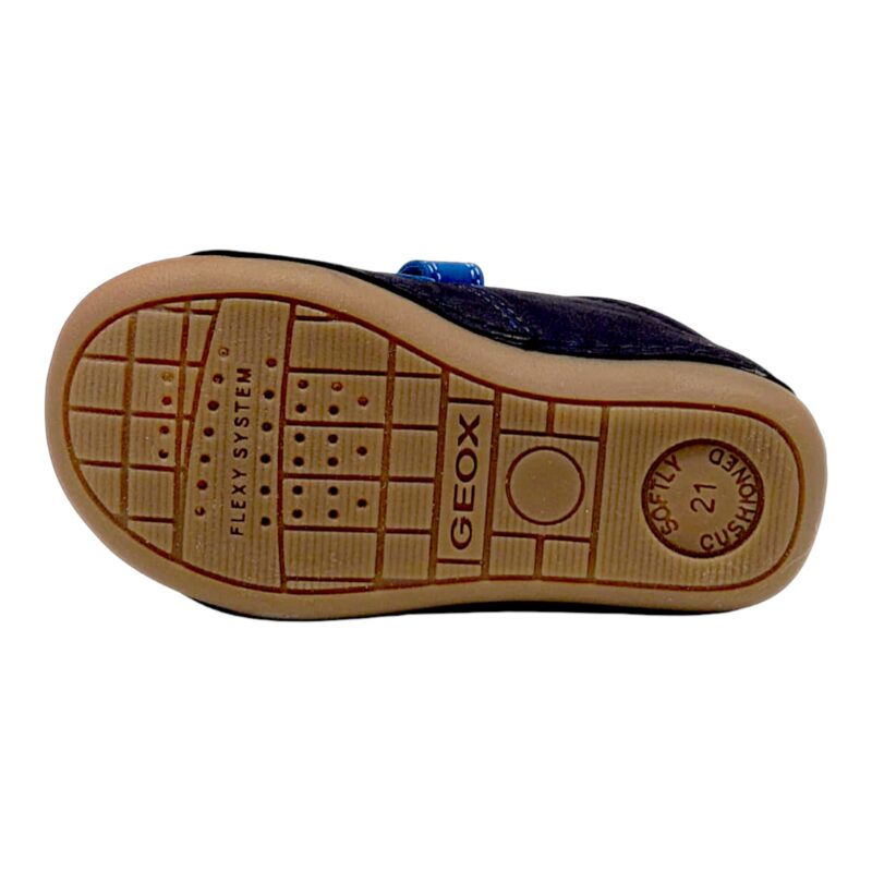 Sneakers morbidone primi passi bambino blu royal-navy in misto pelle scamosciata con strappi - Geox 5 Sneakers morbidone primi passi bambino blu royal-navy in misto pelle scamosciata con strappi - Geox
