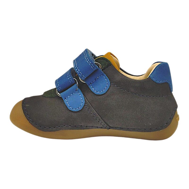 Sneakers morbidone primi passi bambino blu royal-navy in misto pelle scamosciata con strappi - Geox 3 Sneakers morbidone primi passi bambino blu royal-navy in misto pelle scamosciata con strappi - Geox