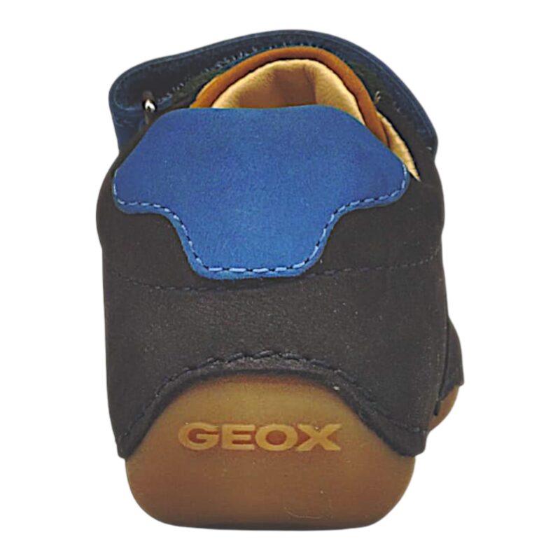 Sneakers morbidone primi passi bambino blu royal-navy in misto pelle scamosciata con strappi - Geox 4 Sneakers morbidone primi passi bambino blu royal-navy in misto pelle scamosciata con strappi - Geox