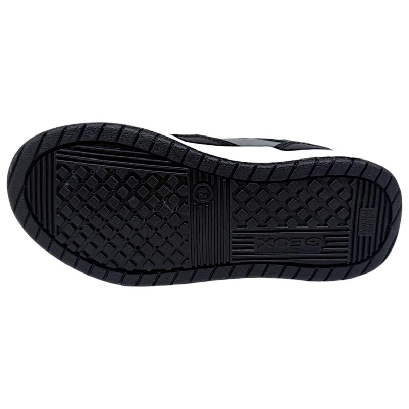 Sneakers nere, grigie e verdi per bambino-ragazzo con strappo e lacci elastici - Geox 5 Sneakers nere, grigie e verdi per ragazzo con strappo e lacci elastici - Geox