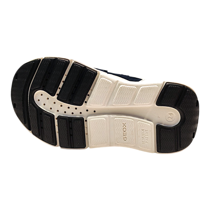 Sneakers sportive per bambina primi passi blu-lilla in pelle scamosciata e doppio strappo - Geox 5 Sneakers per bambina primi passi in pelle scamosciata blu-lilla e doppio strappo - Geox