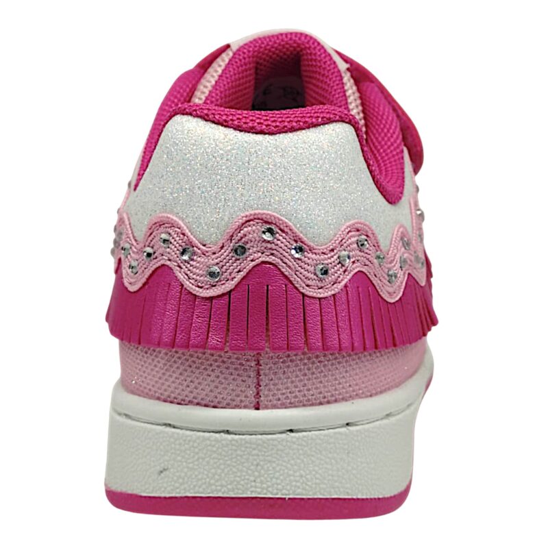 Sneakers per bambina rosa-fucsia con luci, velcro e lacci elastici - Lelli Kelly 4 Sneakers per bambina rosa-fucsia con luci, velcro e lacci elastici - Lelli Kelly