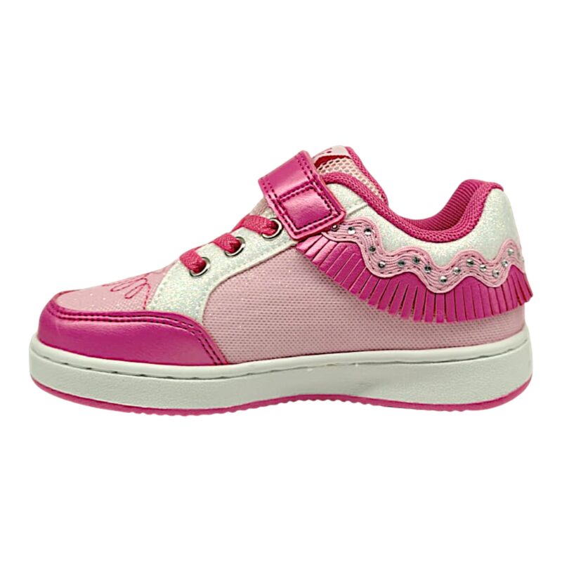 Sneakers per bambina rosa-fucsia con luci, velcro e lacci elastici - Lelli Kelly 3 Sneakers per bambina rosa-fucsia con luci, velcro e lacci elastici - Lelli Kelly