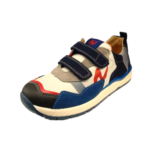 Sneakers per bambino funnibe grigio-azzurro con strappi – Naturino