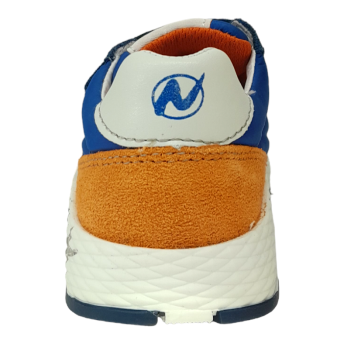 Sneakers per bambino jesko vl. azzurro-arancio - Naturino