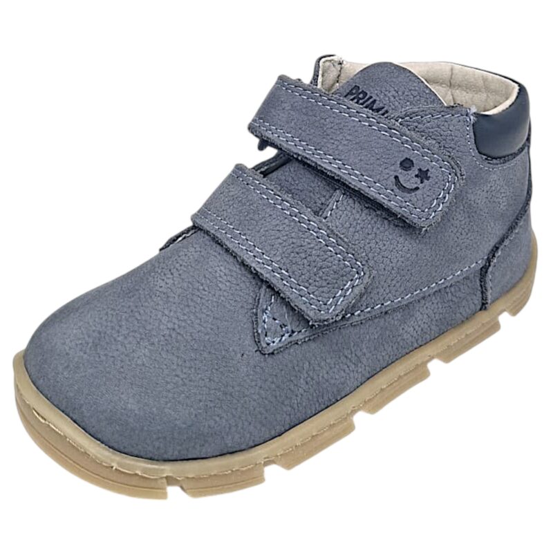 Sneakers primi passi azzurre per bambino con doppio strappo - Primigi 1 Sneakers primi passi azzurre in pelle per bambino con doppio strappo - Primigi