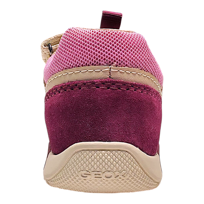Sneakers primi passi beige e rosa per bambina con doppio strappo e suola flessibile - Geox 4 Sneakers primi passi beige e rosa per bambina con doppio strappo e suola flessibile - Geox