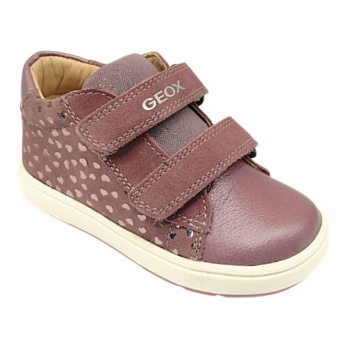 Sneakers primi passi bimba old rose con cuoricini dorati e strappi – Geox 1 Sneakers primi passi bimba old rose con cuoricini dorati e strappi – Geox