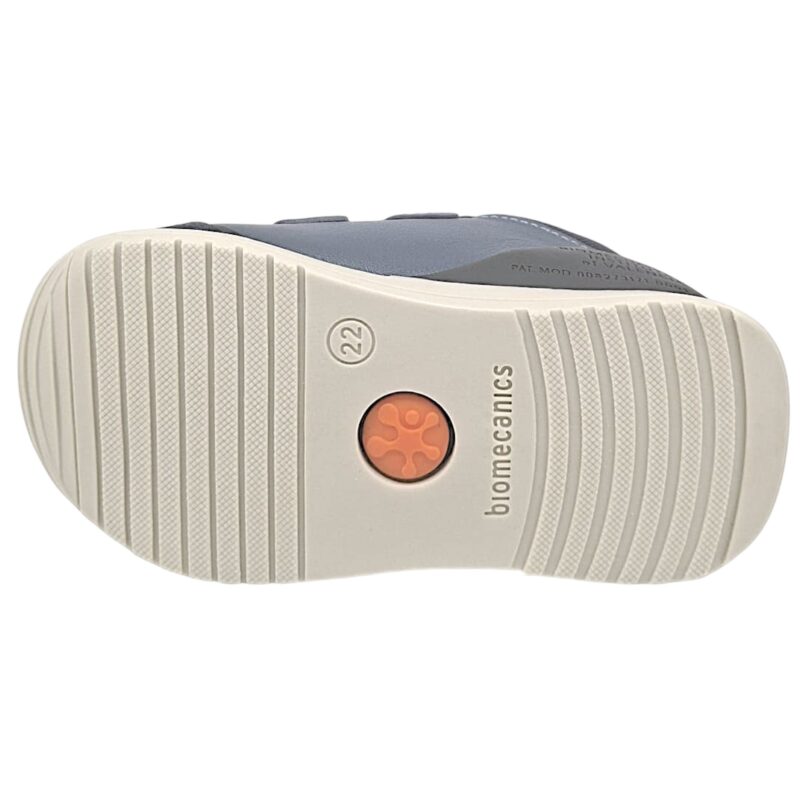 Sneakers primi passi blu-azzurre per bambino con doppio strappo a velcro - Biomecanics 5 Sneakers primi passi blu-azzurre per bambino con doppio strappo a velcro - Biomecanics